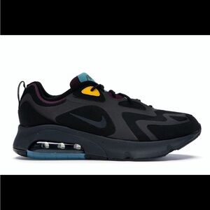 Nike Black and Yellow Air Max Sneakers